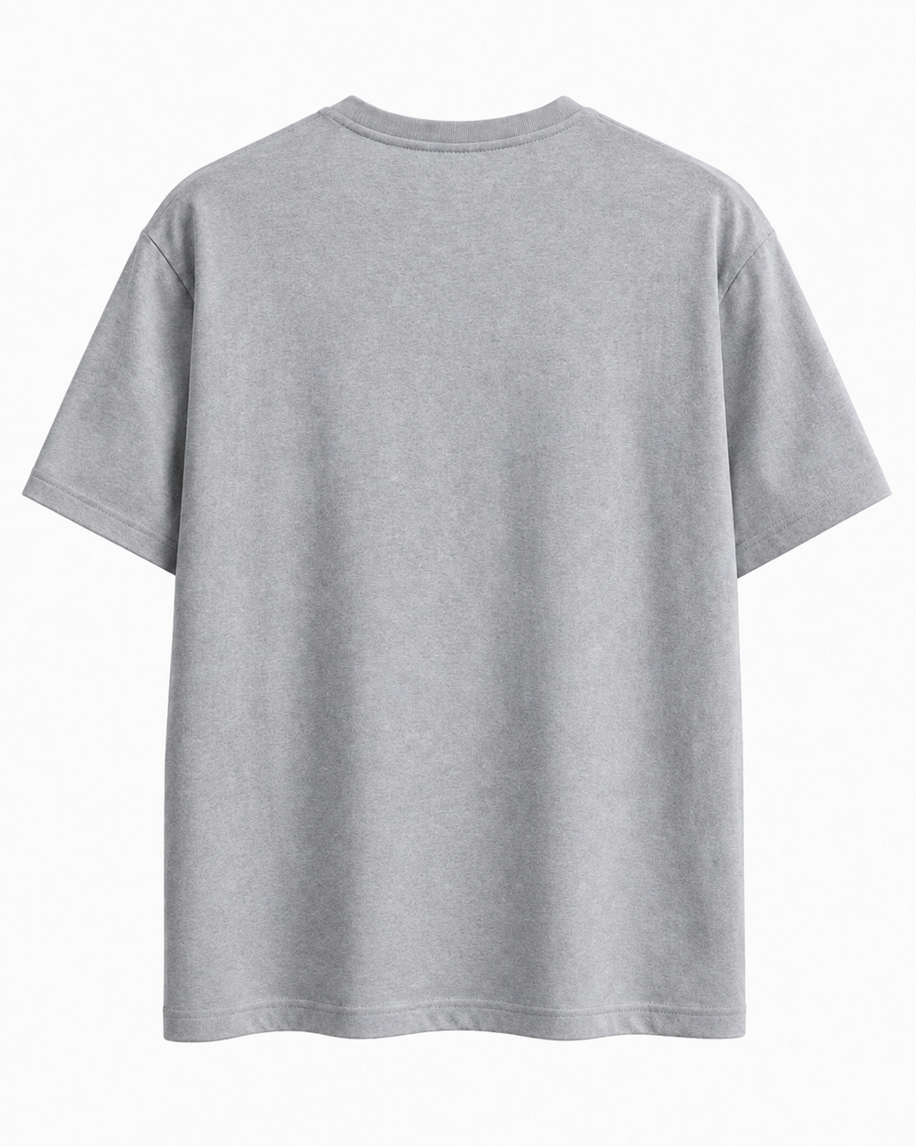 A light gray short-sleeve crewneck t-shirt shown from the back, photographed against a clean white background.