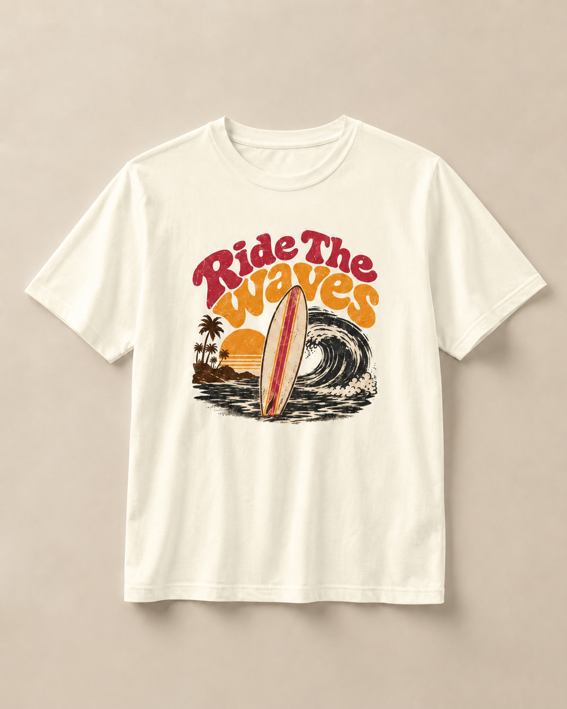 Ride The Waves - Classic Crew Tee