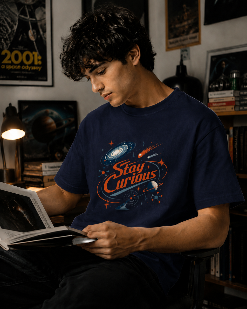 Stay Curious - Classic Crew Tee