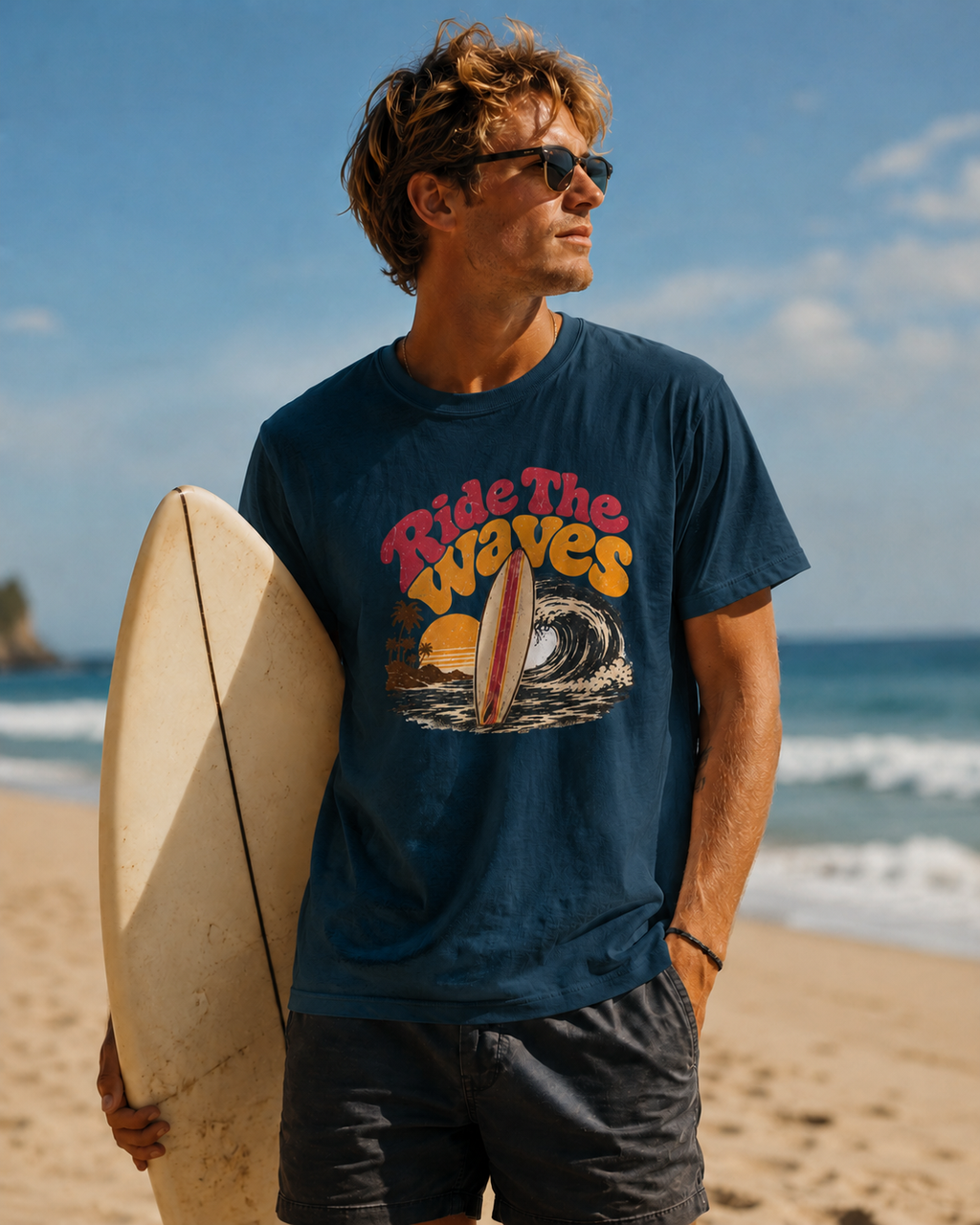 Ride The Waves - Classic Crew Tee
