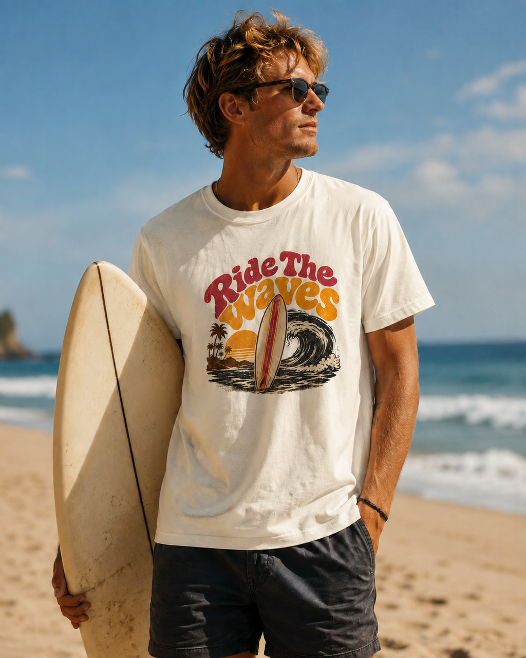 Ride The Waves - Classic Crew Tee