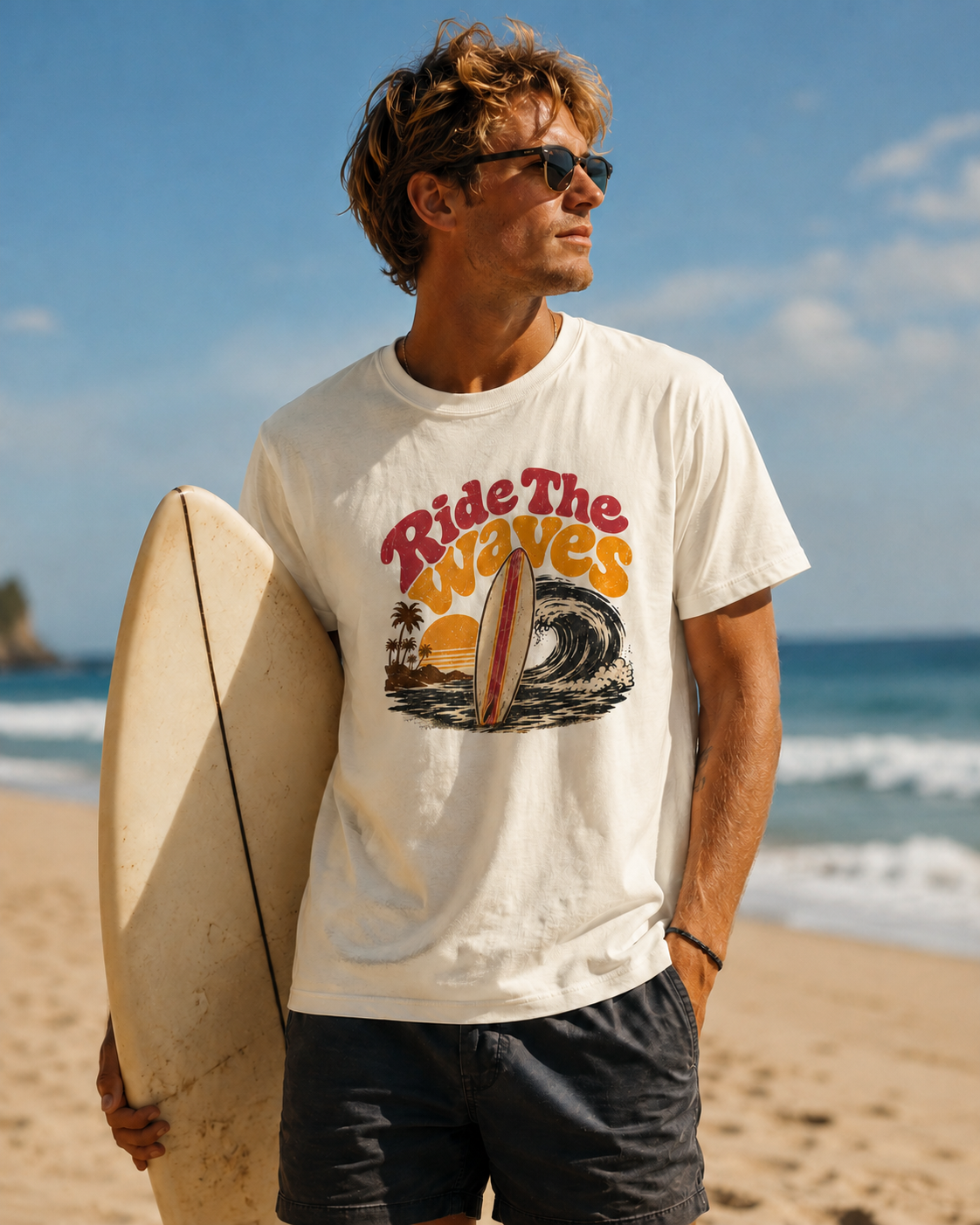 Ride The Waves - Classic Crew Tee