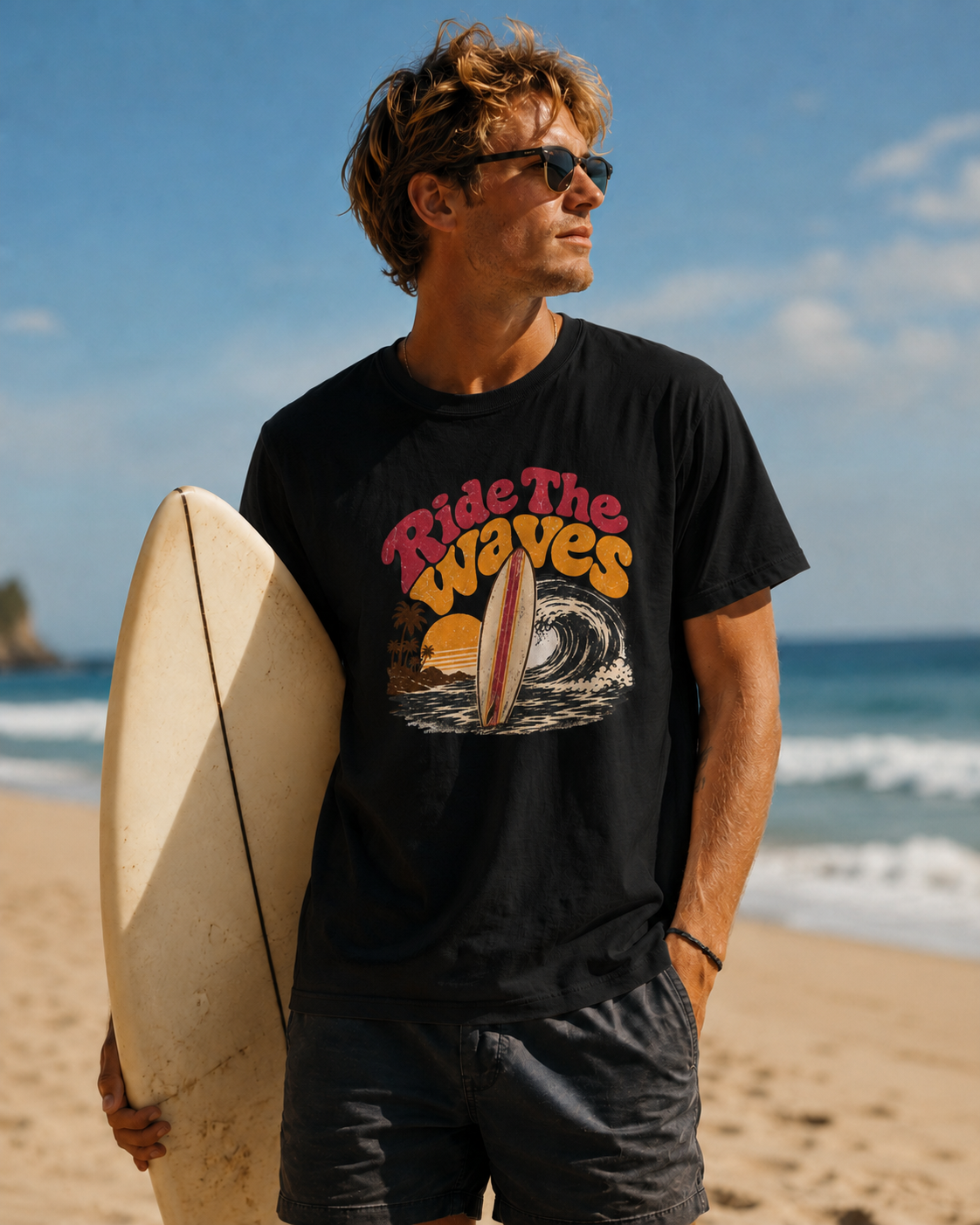Ride The Waves - Classic Crew Tee